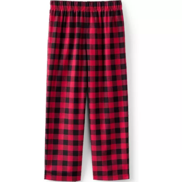 imageLands End Kids Flannel Pajama PantsRed Buffalo Plaid