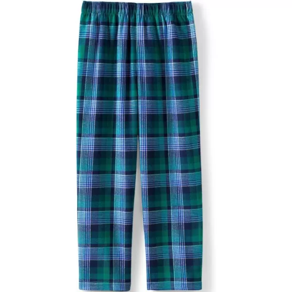 imageLands End Kids Flannel Pajama PantsTeal Multi Plaid