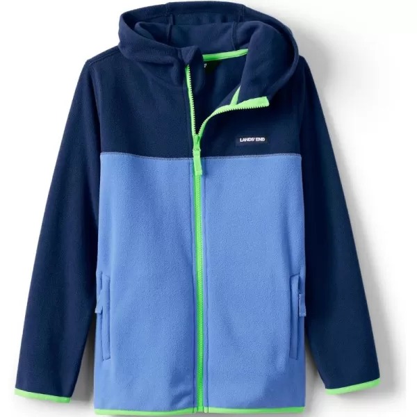 imageLands End Kids Fleece Full Zip Jacket with HoodBlue