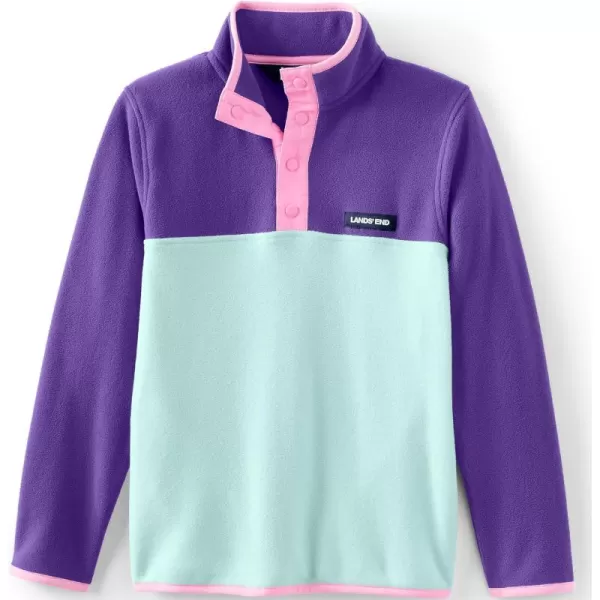 imageLands End Kids Fleece Quarter ZipAqua