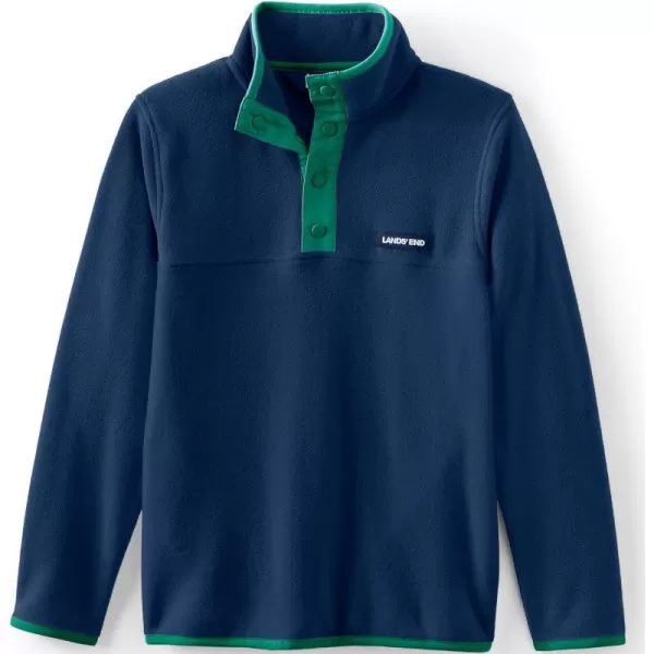 imageLands End Kids Fleece Quarter ZipDeep Sea Navy