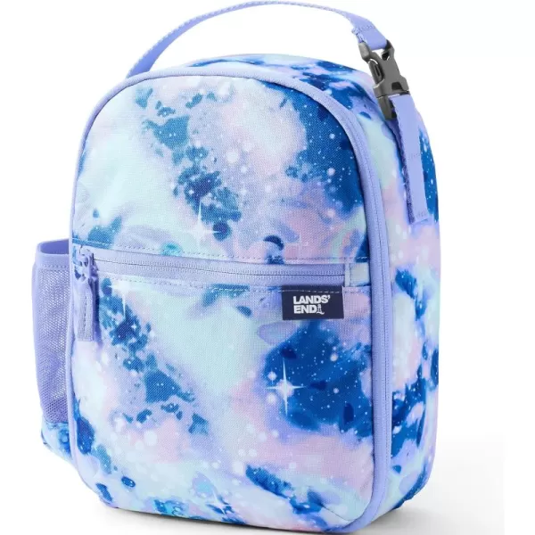 imageLands End Kids Soft Sided Lunch Box BlackWarm Lavender Galaxy