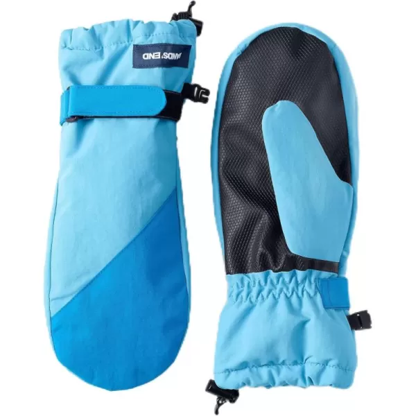 imageLands End Kids Squall MittensVista Blue Colorblock