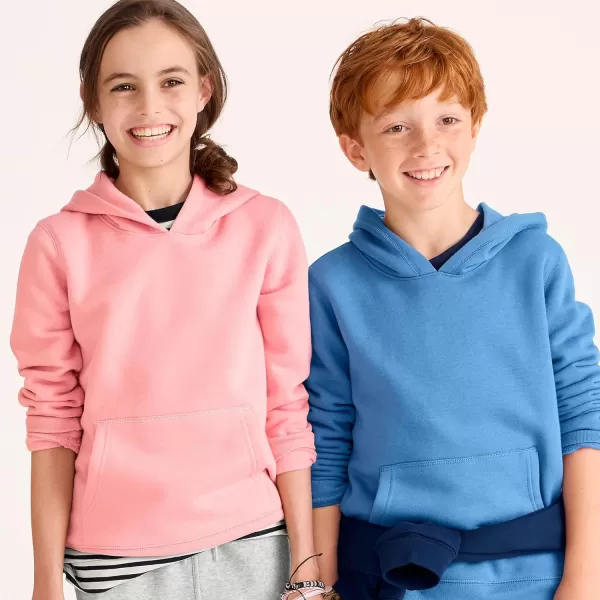 imageLands End Kids Fleece Pullover HoodieDusty Rose