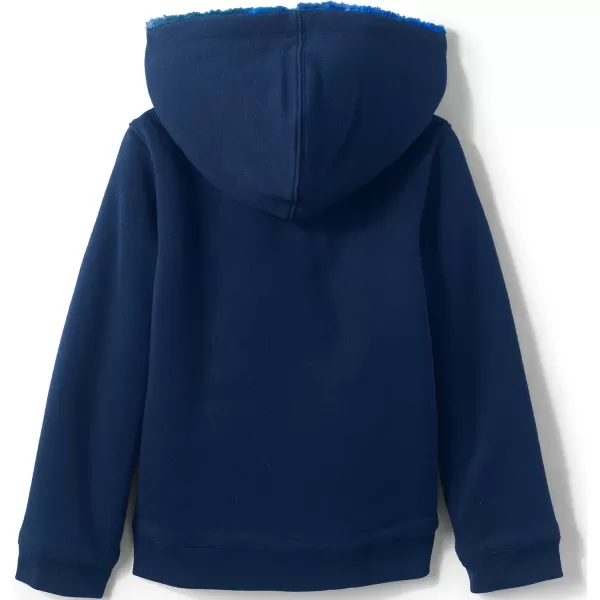 imageLands End Kids High Pile Lined Zip HoodieBlue Galaxy Space