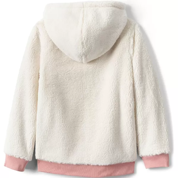 imageLands End Kids High Pile Lined Zip HoodieDusty Rose