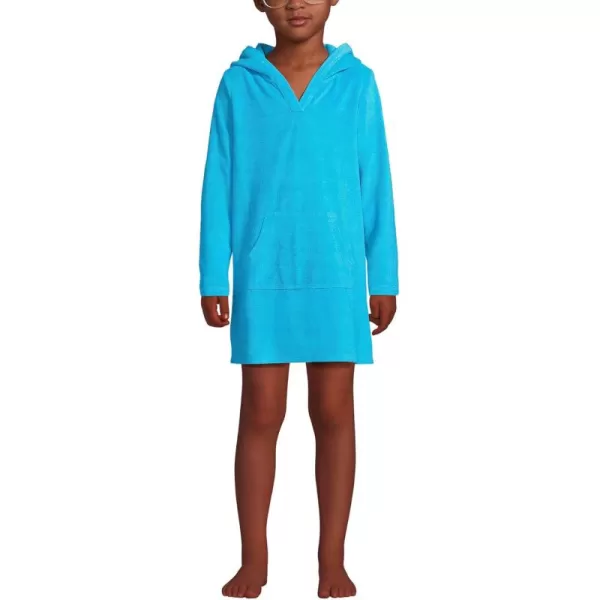 imageLands End Girls Terry Pullover CoverupTurquoise