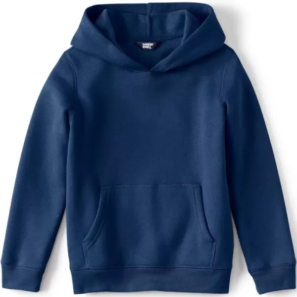 imageLands End Kids Fleece Pullover HoodieDeep Sea Navy