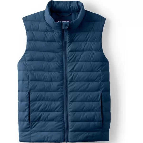 imageLands End Kids Insulated Down Alternative ThermoPlume VestNavy