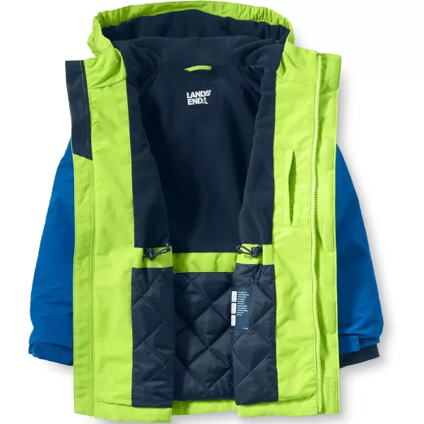 imageLands End Boys Squall Waterproof Winter ParkaCrystal LimeClassic Cobalt