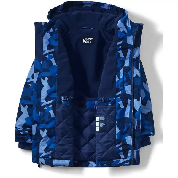 imageLands End Boys Squall Waterproof Winter ParkaNavy Geo Camo