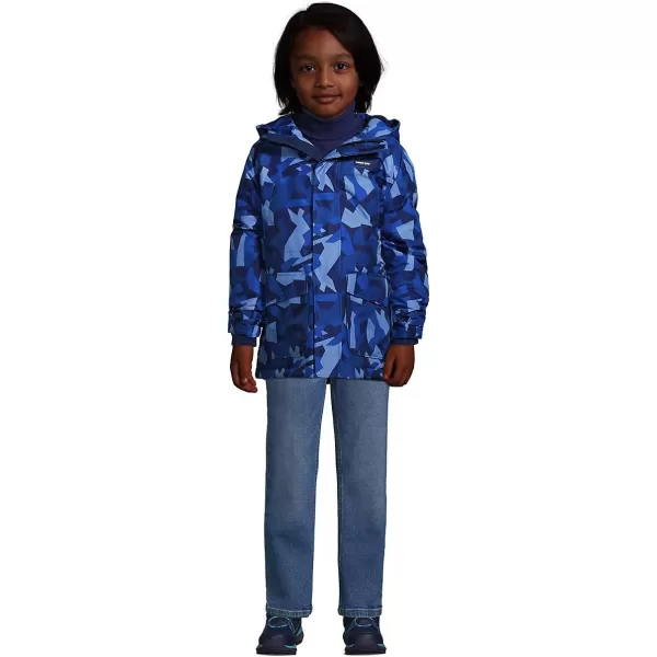 imageLands End Boys Squall Waterproof Winter ParkaNavy Geo Camo