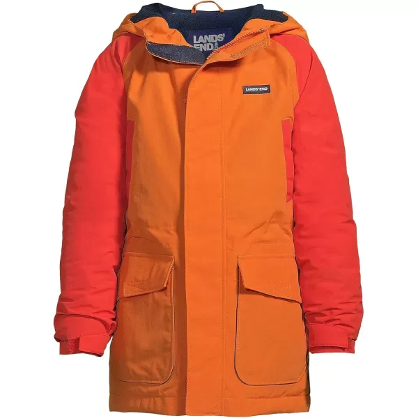 imageLands End Boys Squall Waterproof Winter ParkaTangy OrangeCrimson Orange