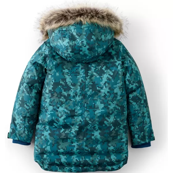 imageLands End Kids Expedition Waterproof Winter Down ParkaTeal Digital Camo