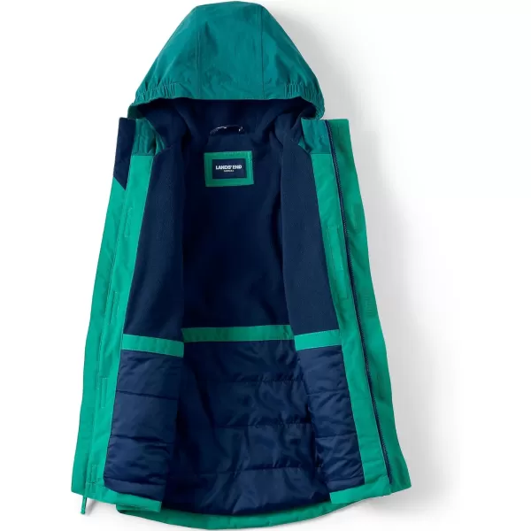 imageLands End Kids Squall Waterproof Insulated Winter ParkaDark Green Colorblock