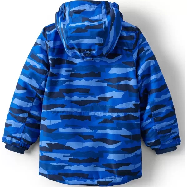 imageLands End Kids Squall Waterproof Insulated Winter ParkaRoyal Cobalt Mountain Camo