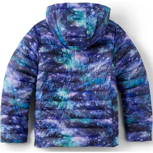 imageLands End Kids ThermoPlume Packable Hooded JacketBlue Galaxy Cosmos