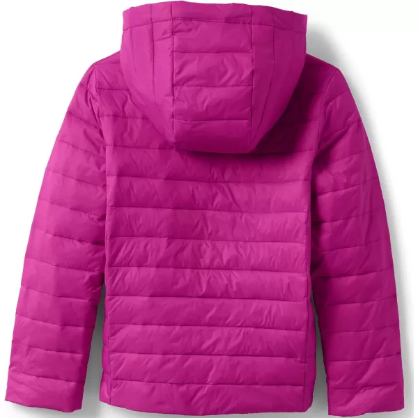 imageLands End Kids ThermoPlume Packable Hooded JacketMagenta Berry