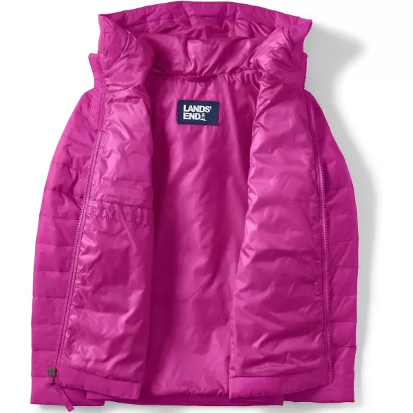 imageLands End Kids ThermoPlume Packable Hooded JacketMagenta Berry