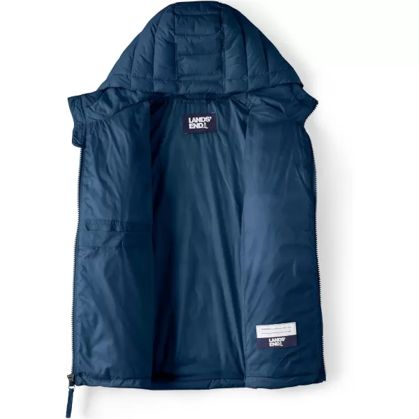 imageLands End Kids ThermoPlume Packable Hooded JacketNavy