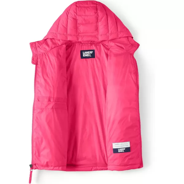 imageLands End Kids ThermoPlume Packable Hooded JacketRhubarb