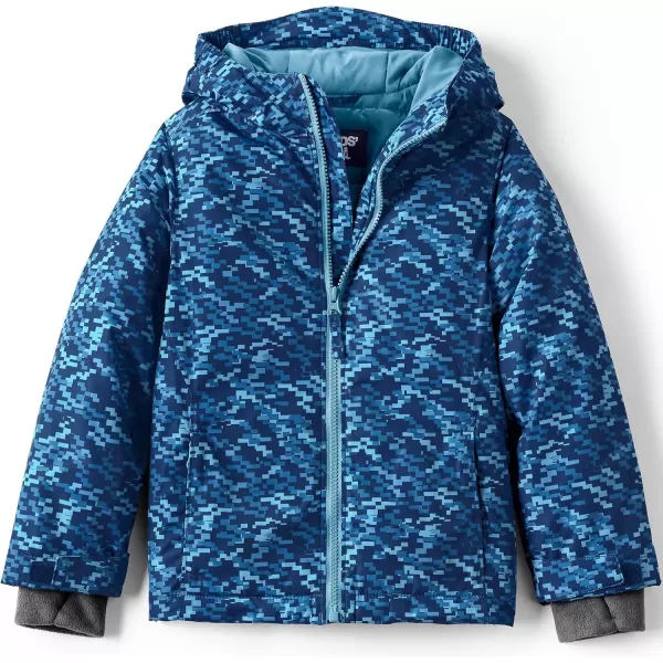 imageLands End Kids Winter JacketDeep Sea Navy Digital Camo