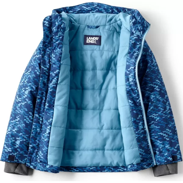 imageLands End Kids Winter JacketDeep Sea Navy Digital Camo