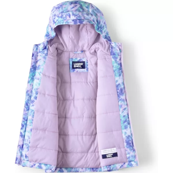 imageLands End Kids Winter JacketLavender Tie Dye Play