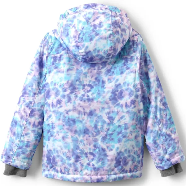 imageLands End Kids Winter JacketLavender Tie Dye Play