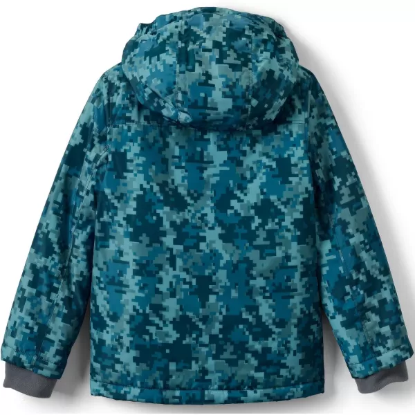 imageLands End Kids Winter JacketTeal Digital Camo