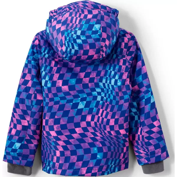 imageLands End Kids Winter JacketTie Dye Geo Swirl