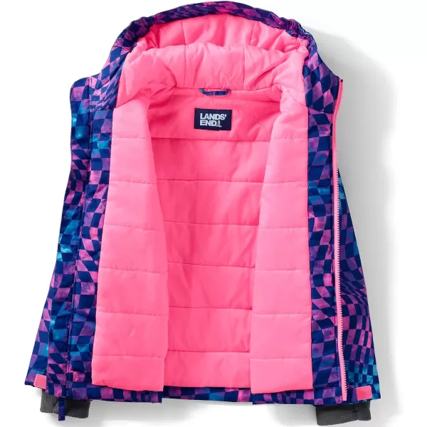 imageLands End Kids Winter JacketTie Dye Geo Swirl