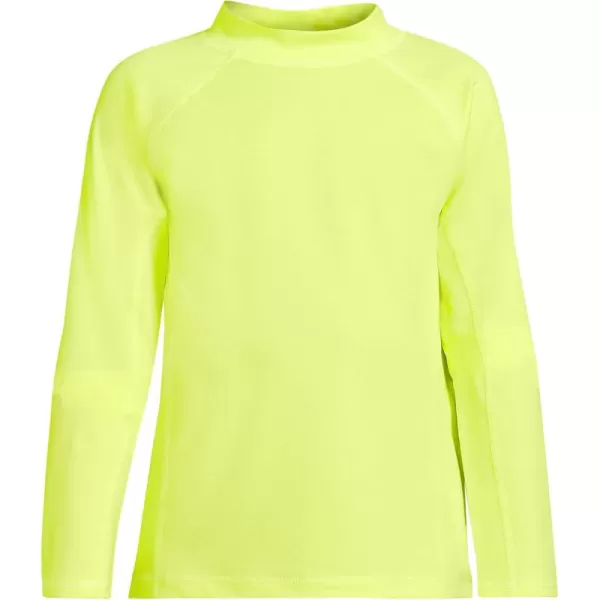 imageLands End Boys Long Sleeve UPF 50 Sun Protection Rash GuardElectric Yellow Neon