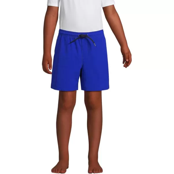 imageLands End Boys Print Swim TrunksElectric Blue