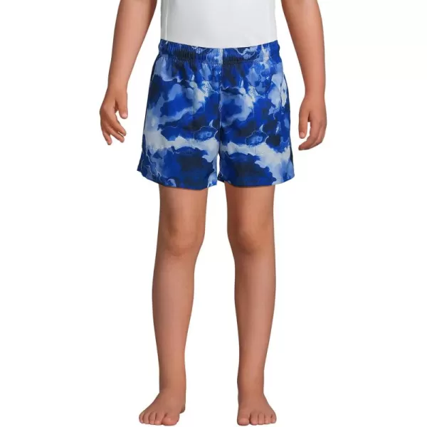 imageLands End Boys Short Length Swim TrunkElectric Blue Marble Tie Dye