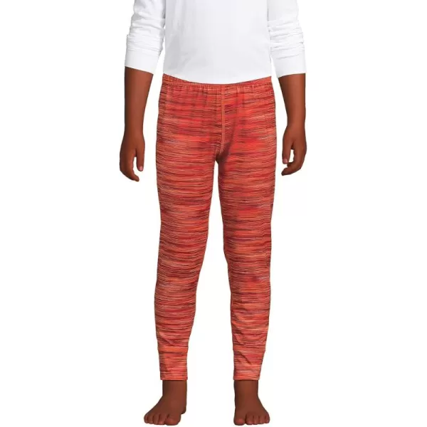 imageLands End Boys Thermal Base Layer Long Underwear Thermaskin PantsVivid Orange Space Dye