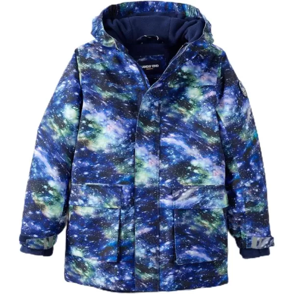 imageLands End Kids Squall Waterproof Insulated Winter ParkaBlue Galaxy Cosmos