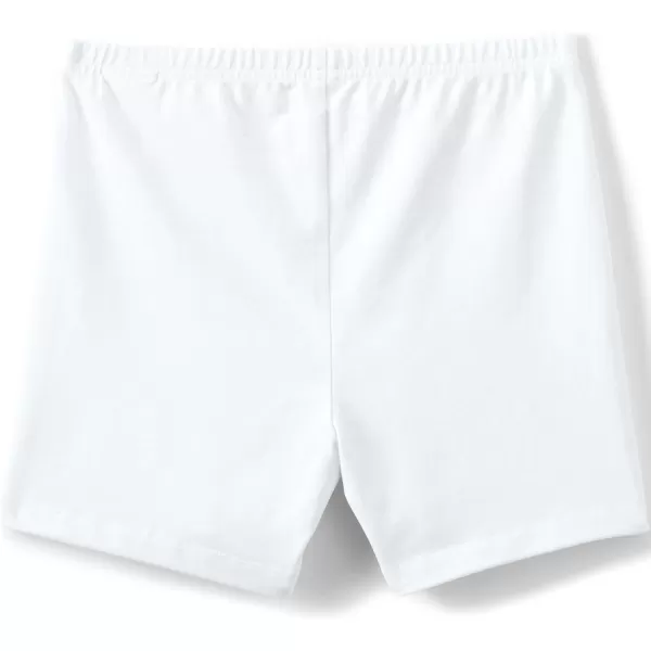 imageLands End Girls Tough Cotton Cartwheel ShortsWhite