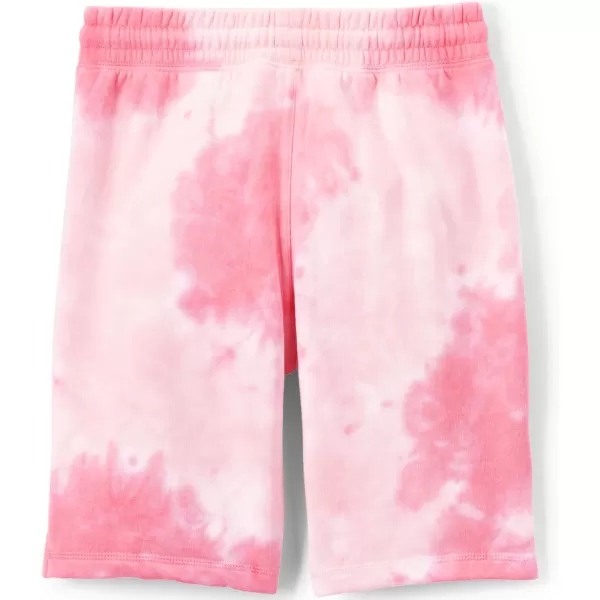 imageLands End Kids Fleece Sweat ShortsTonal Pink Tie Dye