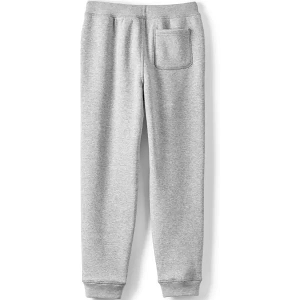 imageLands End Kids Iron Knee Fleece Jogger SweatpantsGray Heather