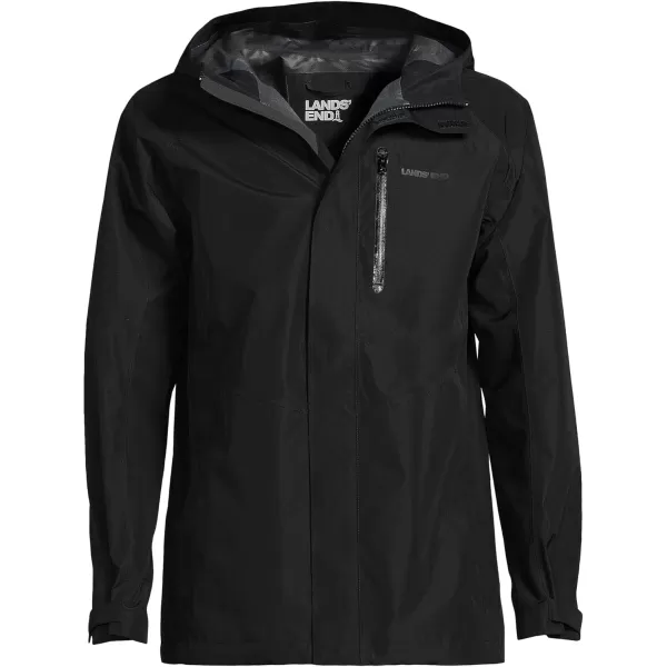 imageLands End Mens Waterproof Rain JacketBlack