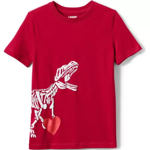 imageLands End Blake Shelton x Kids Short Sleeve Graphic TeeValentine T Rex