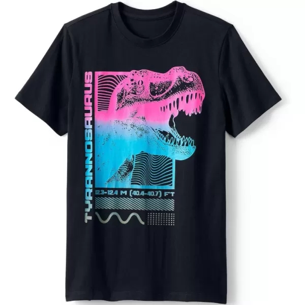 imageLands End Boys Graphic T ShirtBlack Dino