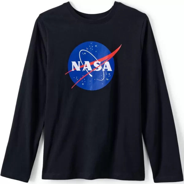 imageLands End Boys Graphic T ShirtBlack Nasa