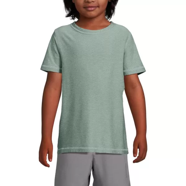 imageLands End Boys Performance Tee ShirtLily Pad Green Space Dye