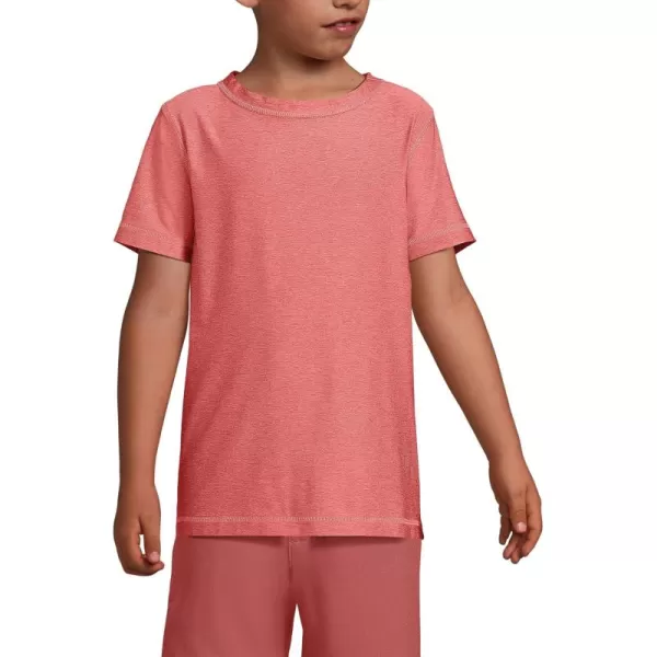 imageLands End Boys Performance Tee ShirtNautical Red Space Dye