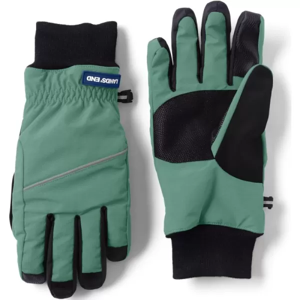 imageLands End Mens Squall Waterproof GlovesWashed Evergreen