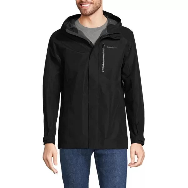 imageLands End Mens Waterproof Rain JacketBlack