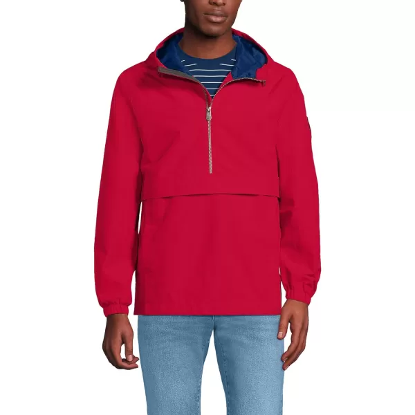 imageLands End Adult Squall Waterproof Anorak PulloverRich Red