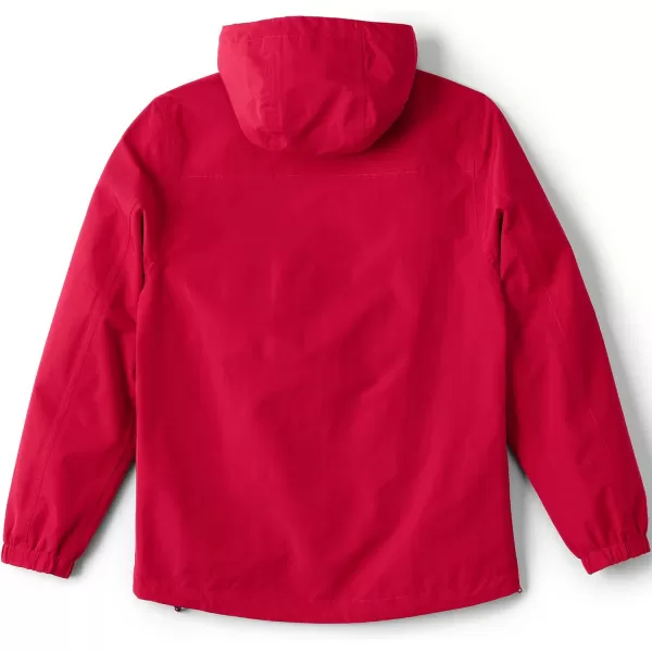 imageLands End Adult Squall Waterproof Anorak PulloverRich Red